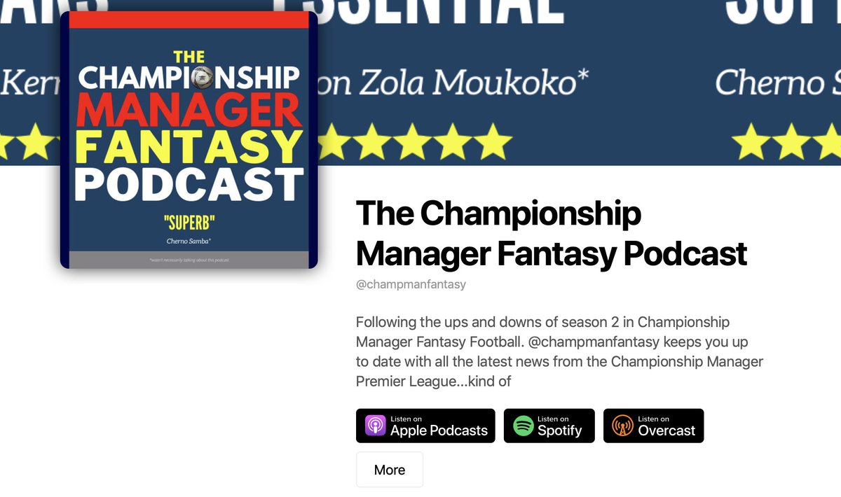 edwardgray's tweet photo. TWO days ago I came up with the idea for a @FantasyChampMan podcast. I created and released episode 1 in about a day. 350 followers and 250 podcast downloads later I couldn't be more proud to have contributed to this amazing #cmfpl community.
THANK YOU ALL who've R'd etc! https://t.co/rFSQtBCims