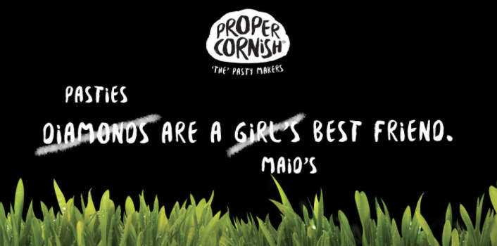 A bit of #WednesdayWisdom for those wondering what the way to a #Cornish girl's heart is...