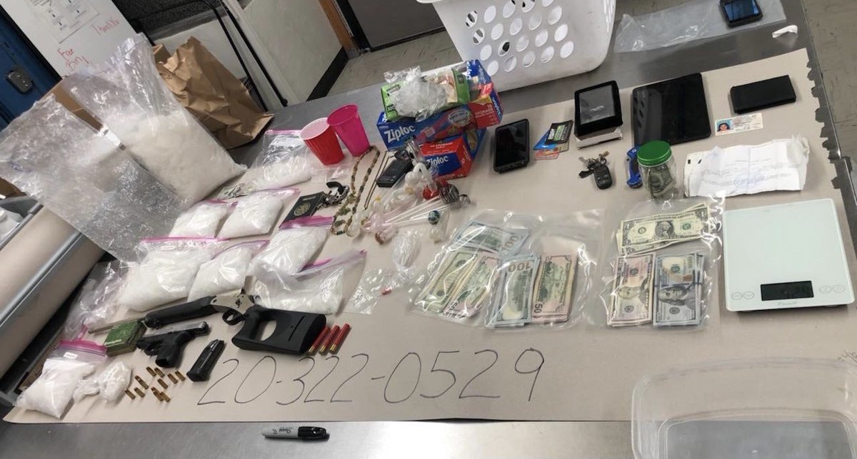 SJPD_PIO's tweet photo. Our Officers are working hard to keep our community safe. Two great cases this week. A 17 pound meth seizure with a firearm. A separate unrelated arrest where two felons were found in possession of 3 ‘ghost guns.’ https://t.co/IyTzUes7La