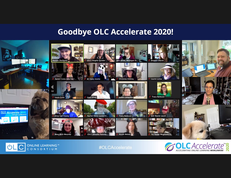 MBMessner's tweet photo. Cheers to the fabulous @OLCToday  team for a tremendous week of learning! #OLCAccelerate 2020 was such a great experience. #bestAccelerateever https://t.co/owRWPaX0Uf