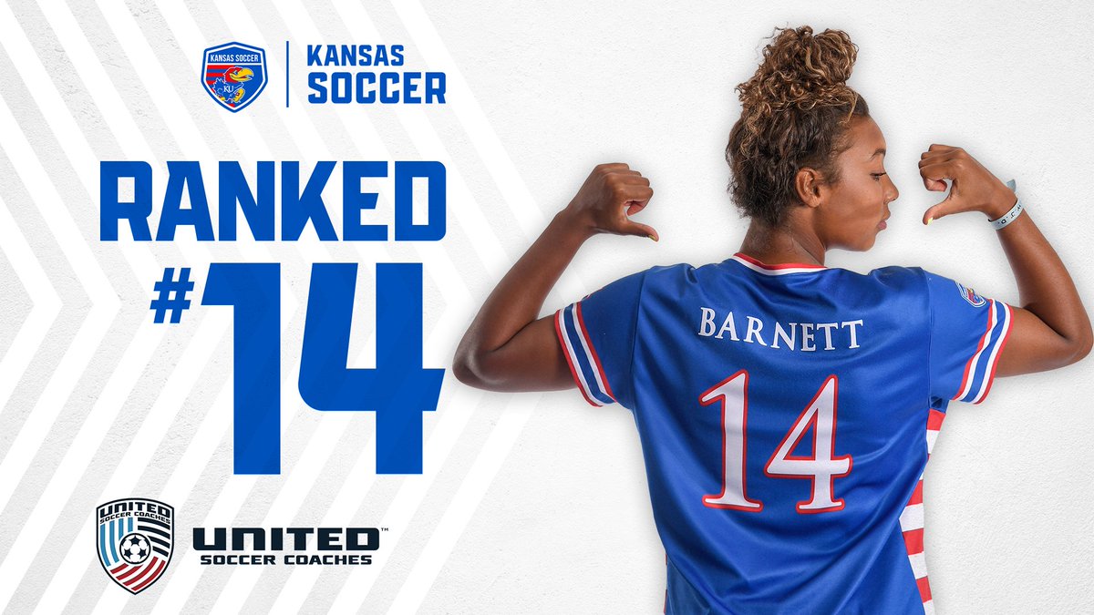 KUWSoccer's tweet photo. Jayhawks finish the Fall slate at number 14 in the @UnitedCoaches poll! ✊

#RockChalk https://t.co/u0VDPR76nd