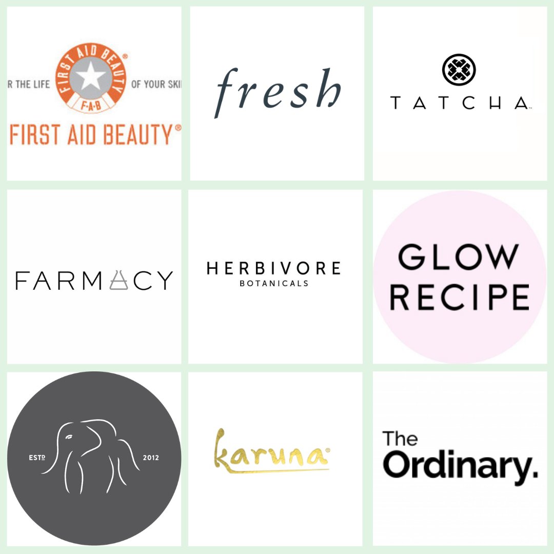SOME OF MY FAV CLEAN BEAUTY BRANDS 💚🌿

<a href="/FirstAidBeauty/">First Aid Beauty®</a> 
<a href="/FarmacyBeauty/">Farmacy Beauty</a> 
<a href="/mydrunkelephant/">Drunk Elephant</a> 
<a href="/FreshBeauty/">Fresh</a> 
<a href="/herbivorebeauty/">HerbivoreBotanicals</a> 
<a href="/KarunaSkin/">KARUNA</a> 
@tatcha_v 
<a href="/GlowRecipe/">Glow Recipe</a> 
<a href="/deciem/">DECIEM</a> #theordinary 

Let me know some of your favourite brands!

#cleanbeauty #skincare #cleanskincare #greenbeauty