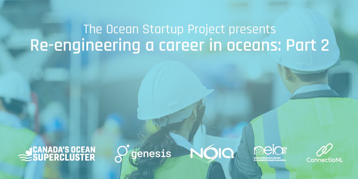 OceanStartup's tweet photo. Save your space at our virtual fireside chat next Friday, November 27 at noon ADT!🌊💡

You’ll hear Ashley Noseworthy @edgewiseNL, Jamie Sangster @LeewayMarine &amp; Andrew Sinclair @trajectorE discuss how they re-engineered their careers. 
#Entrepreneurship 

https://t.co/fwEAFTnh9Z https://t.co/Ib6aLr3U89