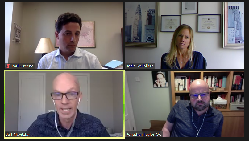 LawInSport's tweet photo. Thank you, Jonathan Taylor QC @twobirds, @greenesportslaw, Jeff Novitzky @ufc &amp; @janie_soubliere, for an educational debate on the issue of identifying &amp; proving contamination sources in anti-doping cases.

#LISconf20 #sportslaw #lawinsport #integrity #antidoping https://t.co/7anawYBoem