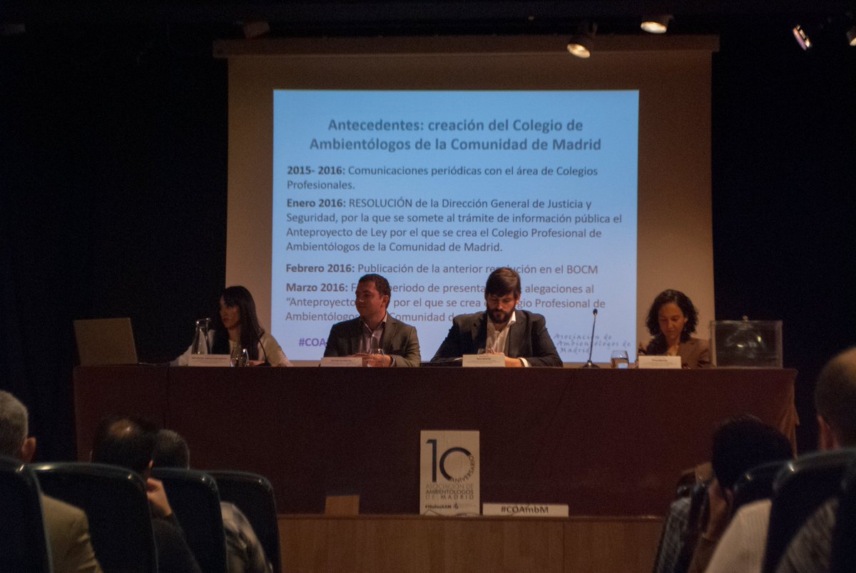 COAMBM's tweet photo. Tal día como hoy hace 3 años tenía lugar nuestra Asamblea Constituyente después de mucho trabajo y muchos quebraderos de cabeza de la Asociación de @ambientologos de #Madrid... Tras otros tantos trámites más finalmente abrimos a colegiación el 7 de marzo de 2019 #COAMBM https://t.co/8nGfO37qR8