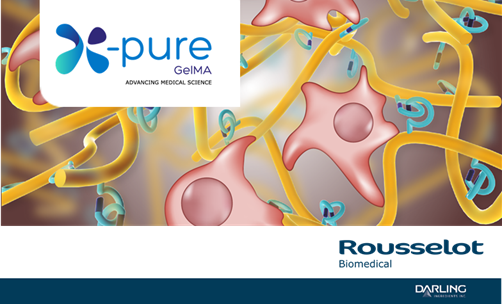 Rousselot_CBG's tweet photo. X-Pure GelMA is the first commercially available #gelMA range with ultra-low levels of #endotoxins and impurities where you decide the molecular weight and degree of modification. Interested to know more? @rousselotbio
https://t.co/si7cqttlnF #rousselotbio #Xpure #biomaterials https://t.co/BVZB67R8qc