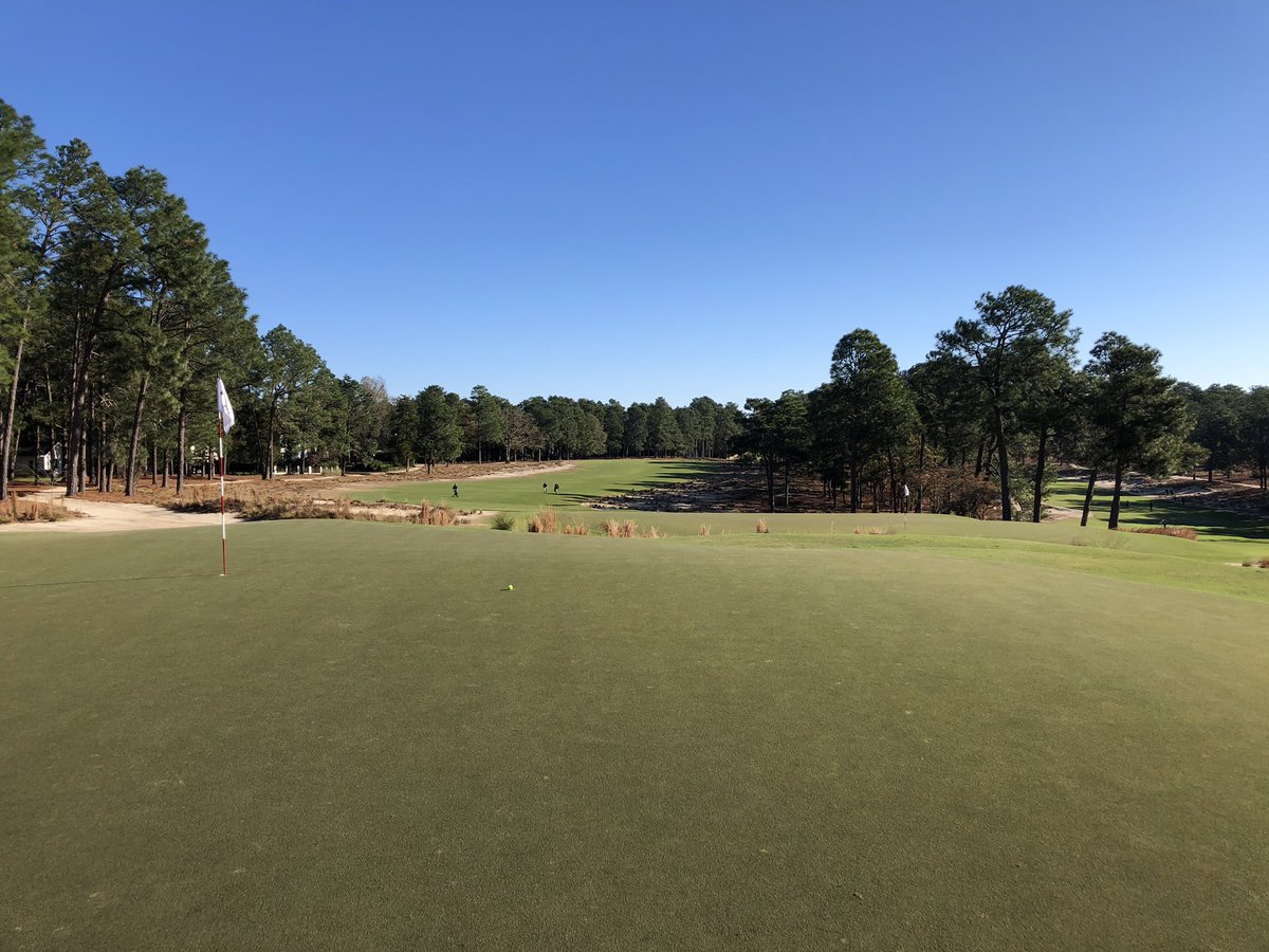 theturfyoda's tweet photo. First time back to #2 since the US Open in 2014, and my first time playing...truly special piece of golf history that’s perfectly curated and presented. #imnotworthy https://t.co/fk5xe8wGPd
