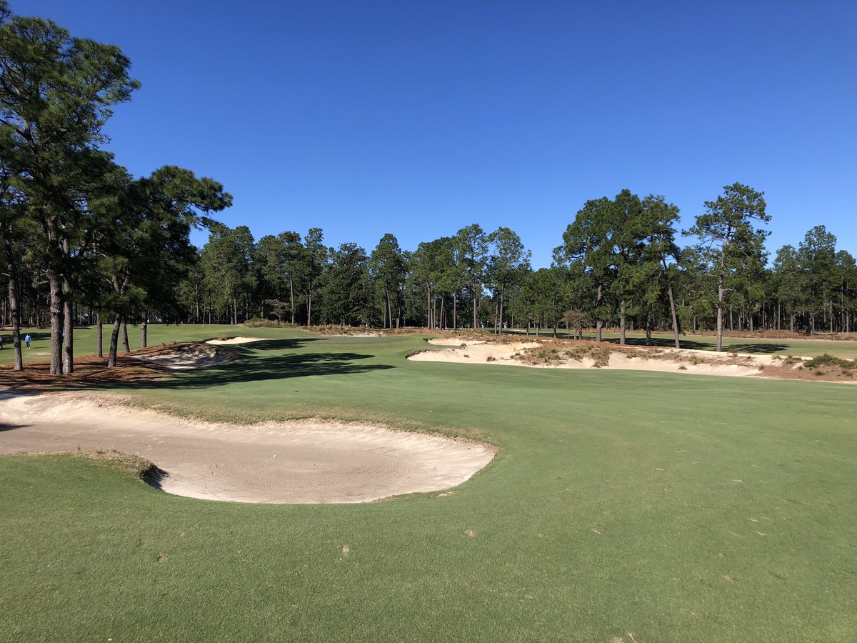 theturfyoda's tweet photo. First time back to #2 since the US Open in 2014, and my first time playing...truly special piece of golf history that’s perfectly curated and presented. #imnotworthy https://t.co/fk5xe8wGPd