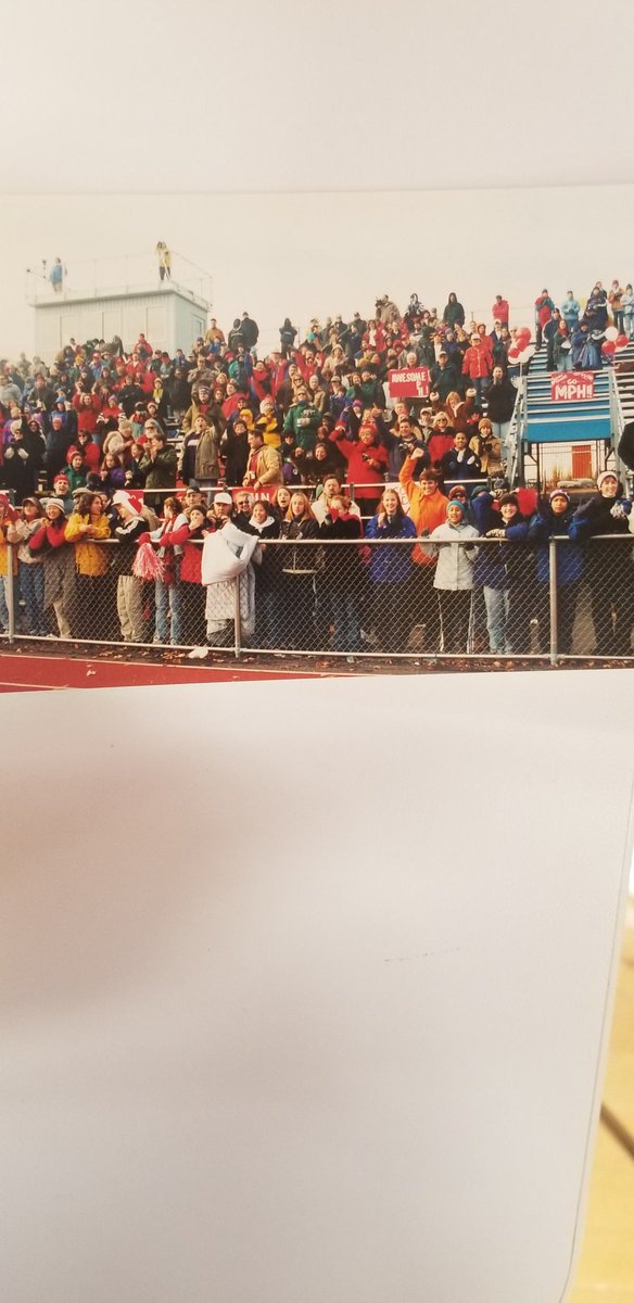 MPH_Athletics's tweet photo. Celebrating the 20th Anniversary of our 1st State Championship this week! Good to see 20 years later Coach Ridall is still that agile. With this season in the books Coach is now up to 595 career wins. Congrats to Coach and the players to help put MPH on the map #GoMPH https://t.co/AZ1mVwgYsV