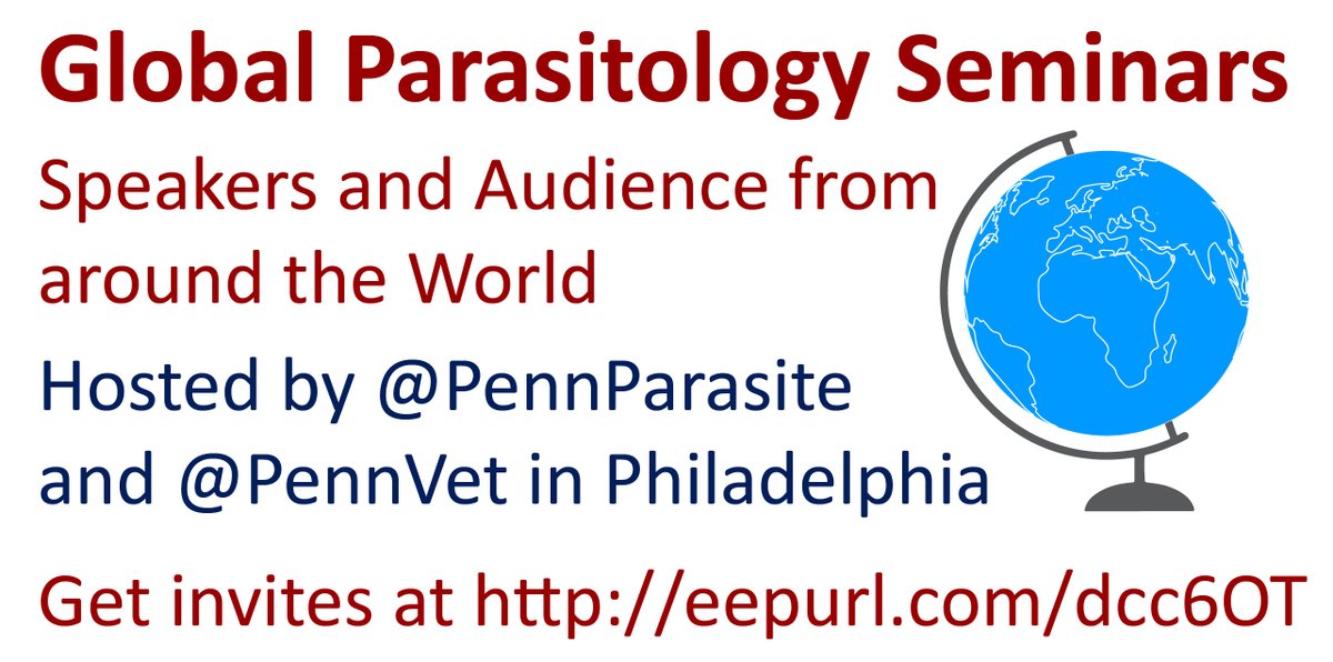 Boris Striepen (@striepenlab) on Twitter photo The @pennparasite seminars now open to Global Parasitology Community. To receive announcements: eepurl.com/dcc6OT Next speakers: Marti, LeRoch, Stephens, Mathews. <a href="/TrendsParasitol/">Trends in Parasitology</a> <a href="/BSPparasitology/">British Society for Parasitology</a> <a href="/WiParasitology/">Women In Parasitology</a> <a href="/ParasiteSlack/">Parasite Slack</a> <a href="/acmcip/">ACMCIP</a> <a href="/pennvet/">Penn Vet</a> <a href="/parasitesrule/">parasitesrule</a> <a href="/ParaFrap/">LabEx ParaFrap</a> The @pennparasite seminars now open to Global Parasitology Community. To receive announcements: eepurl.com/dcc6OT Next speakers: Marti, LeRoch, Stephens, Mathews. <a href="/TrendsParasitol/">Trends in Parasitology</a> <a href="/BSPparasitology/">British Society for Parasitology</a> <a href="/WiParasitology/">Women In Parasitology</a> <a href="/ParasiteSlack/">Parasite Slack</a> <a href="/acmcip/">ACMCIP</a> <a href="/pennvet/">Penn Vet</a> <a href="/parasitesrule/">parasitesrule</a> <a href="/ParaFrap/">LabEx ParaFrap</a>