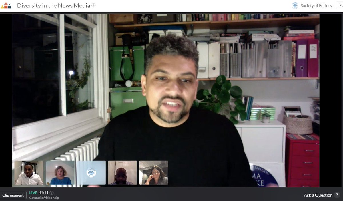 Support for targets but a culture that helps you meet those targets also important says  @ShingiMararike. Important for recruitment panels to also be more representative says  @Leon_Mann - people hire in the image of themselves. Unhelpful to have four white men sitting on a panel