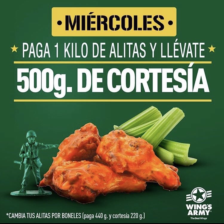 WANuevoPolanco's tweet photo. Conoces a alguien que no pueda dejar de comer alitas? Pues hoy es su día de suerte #cuartel182 @NuevoPolanco @DONDEIRweb @zonapolanco @Nuevo_Polanco @conAntojomx https://t.co/trYHATCizQ