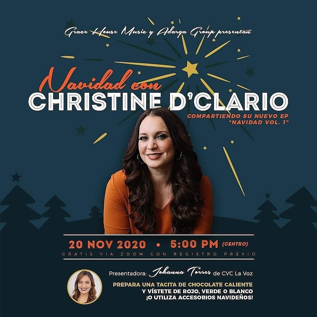 🎄 *Invitación Especial* 🎄

El evento es completamente gratis, únicamente deben registrarse previamente en este link: smarturl.it/NavidadConChri…

☃️❄️🎶

@christinedclario <a href="/gracehousemusic/">gracious ntebang</a>
<a href="/adargagroup/">adarga group</a>