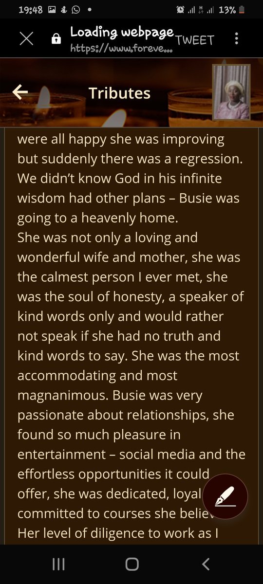 FaithWorks_O's tweet photo. God be with everyone @busolaidowu left behind. It is well🕊️🕊️🕊️🕯️🕯️

#RestInPowerBusola https://t.co/ojed2BoSGw