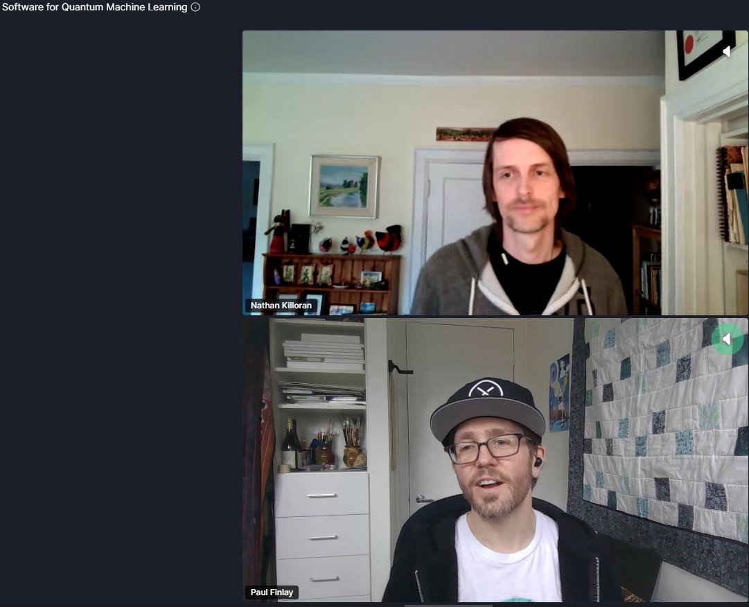MarkDHeiLong's tweet image. Great talk from Nathan Killoran at @xanadu on &quot; Software for Quantum Machine Learning&quot; @TMLS_TO #TMLS2020. Put me on the waitlist for a consumer based quantum computer from Xanadu! I&apos;ll wait.... 🙂