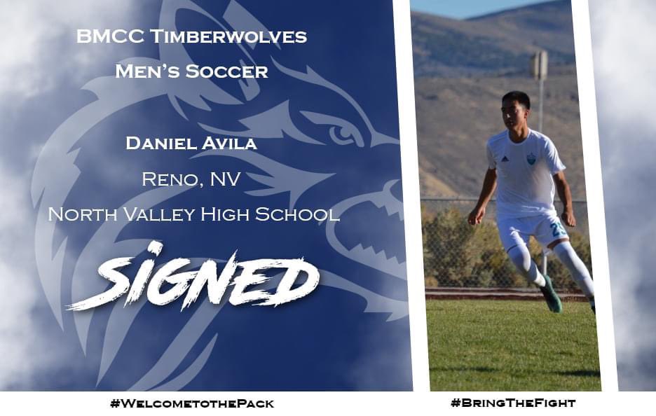 SIGNED!! Joining the Timberwolves from Reno, NV, please help us welcome Daniel Avila! Daniel is a defender from North Valley High School and we are thrilled to have him join BMCC for the fall 2021 season! #BringTheFight #WelcomeToThePack
