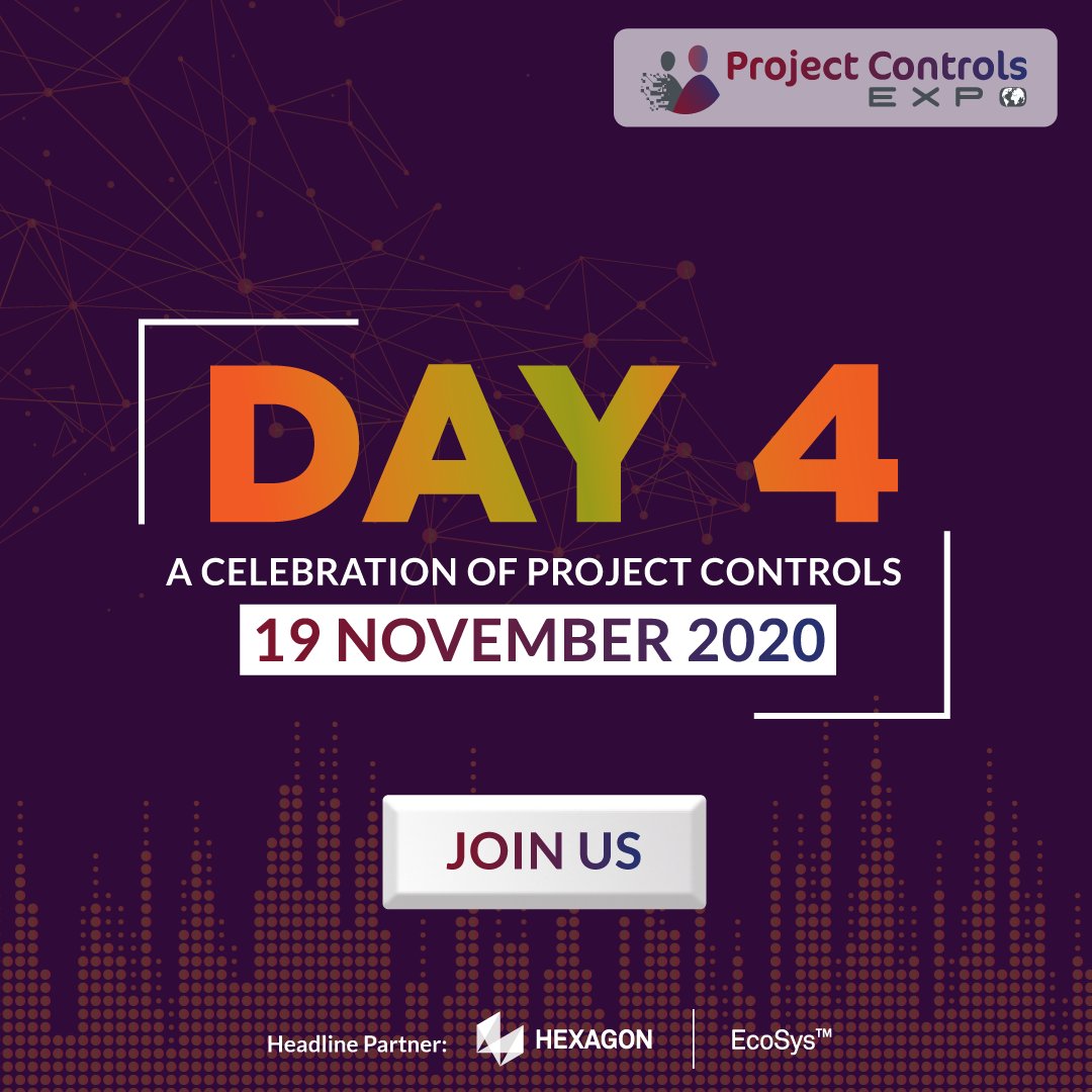 PCE_Virtual's tweet photo. DAY 4 of Project Controls Expo Virtual 2020 | 18th November 2020

OUR LAST DAY! 

Connect with our community of professionals and celebrate project controls together

Visit our website and JOIN the presentations
https://t.co/f404zA9zrK

#pcevirtual https://t.co/l18kNZQpcx