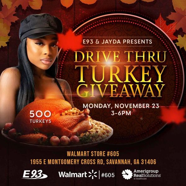 sirGR8NESS's tweet photo. We are getting ready!! Doing the final walkthrough for the BIG Drive-Thru Turkey Drive with Jayda and @E93Radio!! Next Monday starting at 3pm at Walmart on Montgomery Crossroad!! See you then!!! #500turkeys🦃 https://t.co/o6ixv0tRjH