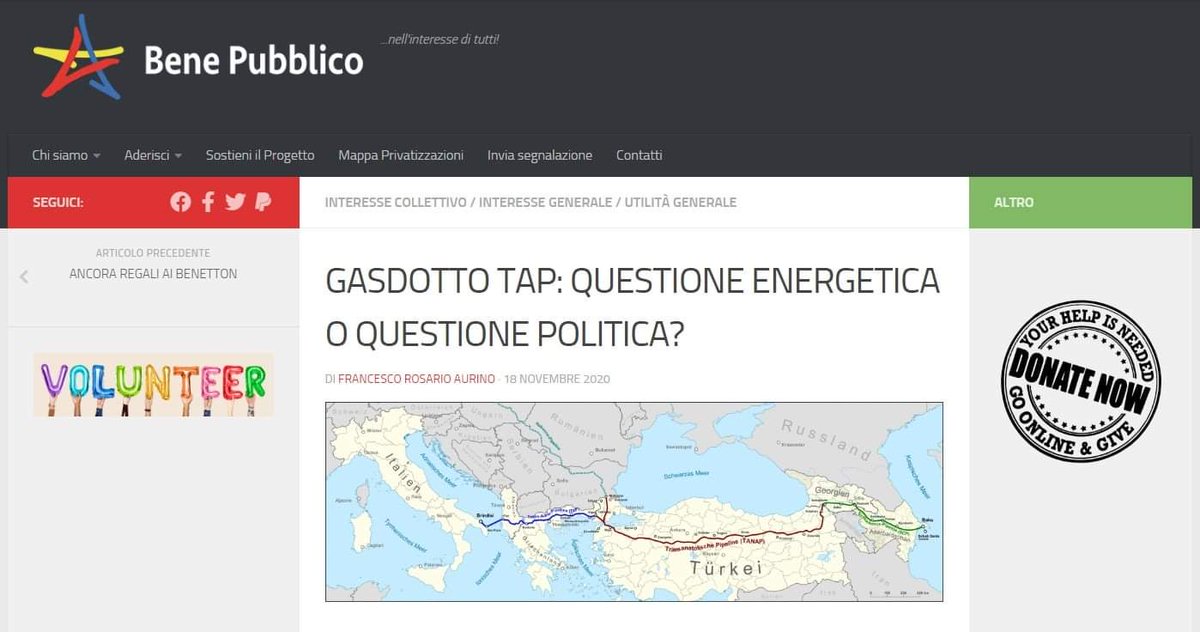 f_r_aur's tweet photo. GASDOTTO #TAP: QUESTIONE ENERGETICA O QUESTIONE POLITICA? 
Il #Gasdotto TAP è un’opera essenziale oppure no? Come questa nuova infrastruttura cambia gli equilibri rispetto ai paesi fornitori storici di #gas dell’Italia? 
Leggi: https://t.co/4OiUnbTfFF https://t.co/gCU09lFGow
