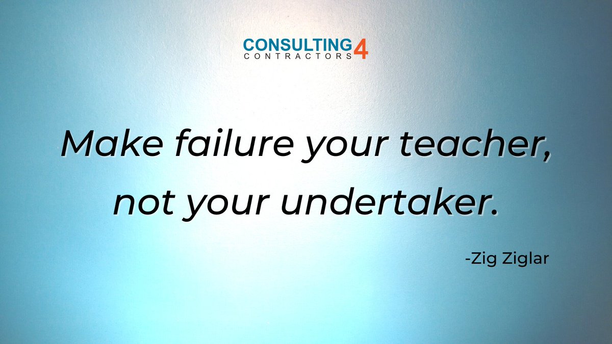 lollar_scott's tweet photo. Failure is part of the journey to success. As long as you are still learning, you can keep moving forward! Don't let mistakes stop you in your tracks.

#consulting4contractors #zigziglar #journeytosuccess https://t.co/jx2wu7Gg3e