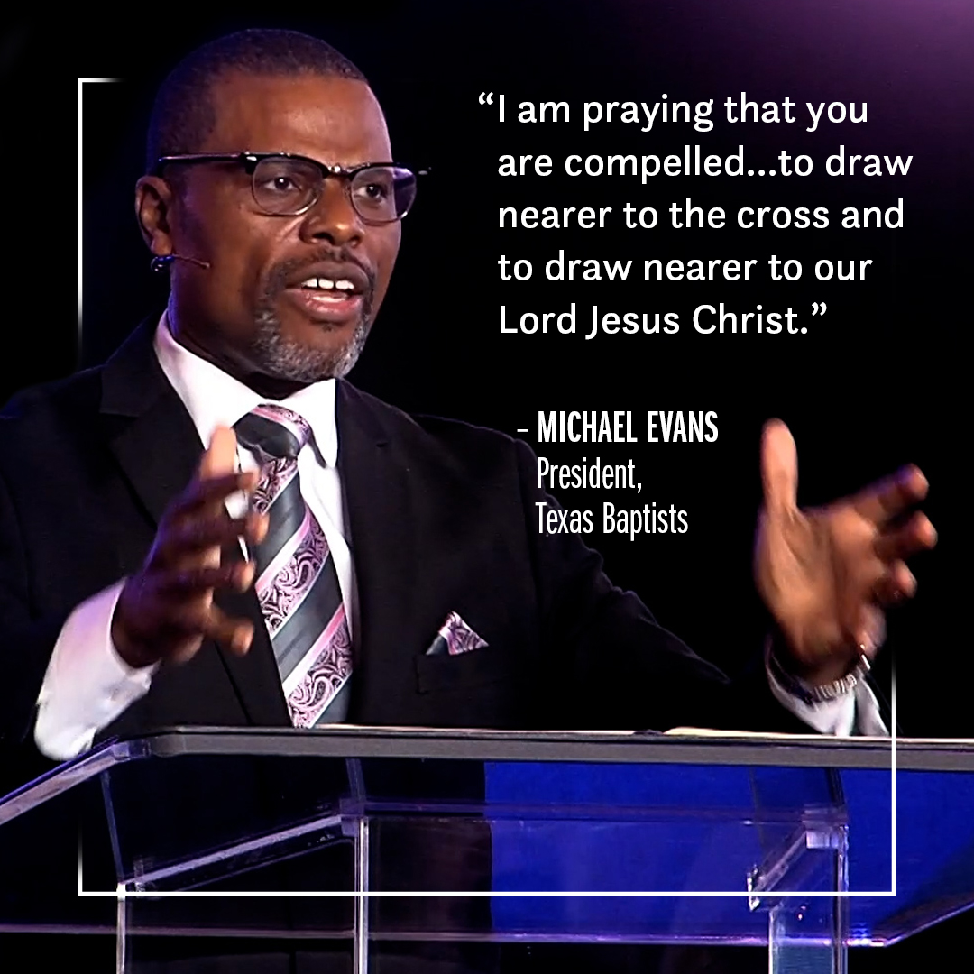 TexasBaptists's tweet photo. President Michael Evans, Sr. shared a great message with us at last night's Celebration Session. Thank you for your leadership, Dr. Evans! #livecompelled https://t.co/ScWIXEXPH8