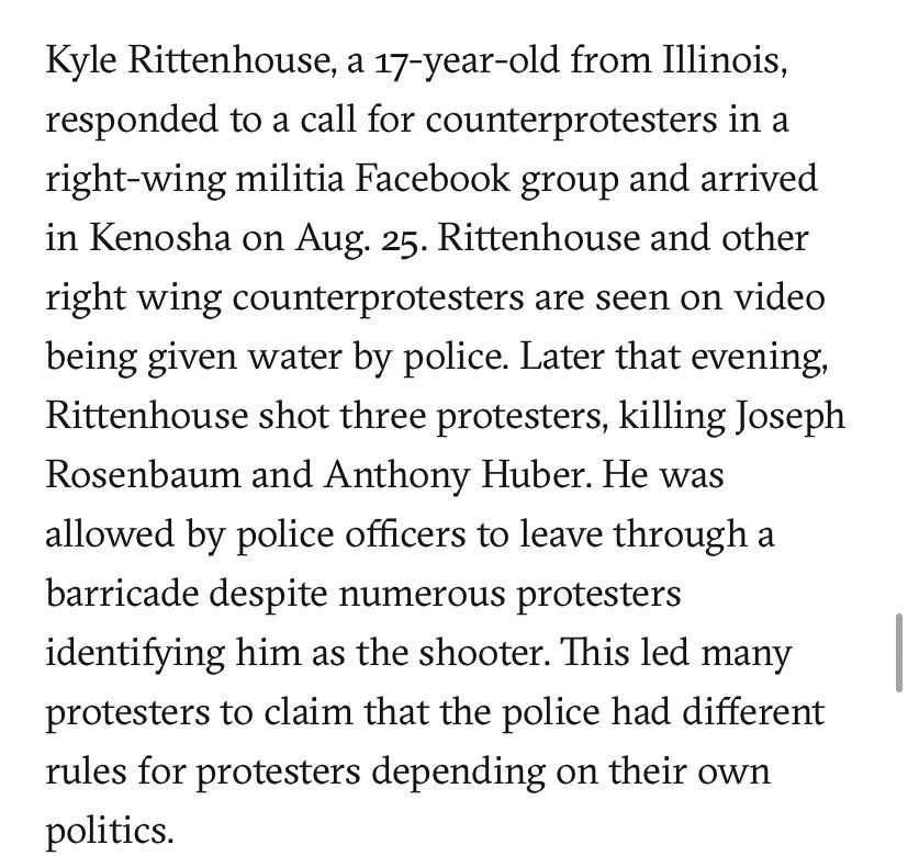 In Kenosha I looked at the difference between how the cops treated someone like Kyle Rittenhouse with the treatment of anti-abortion protesters  https://therealnews.com/anti-abortion-protesters-get-special-treatment-from-the-police