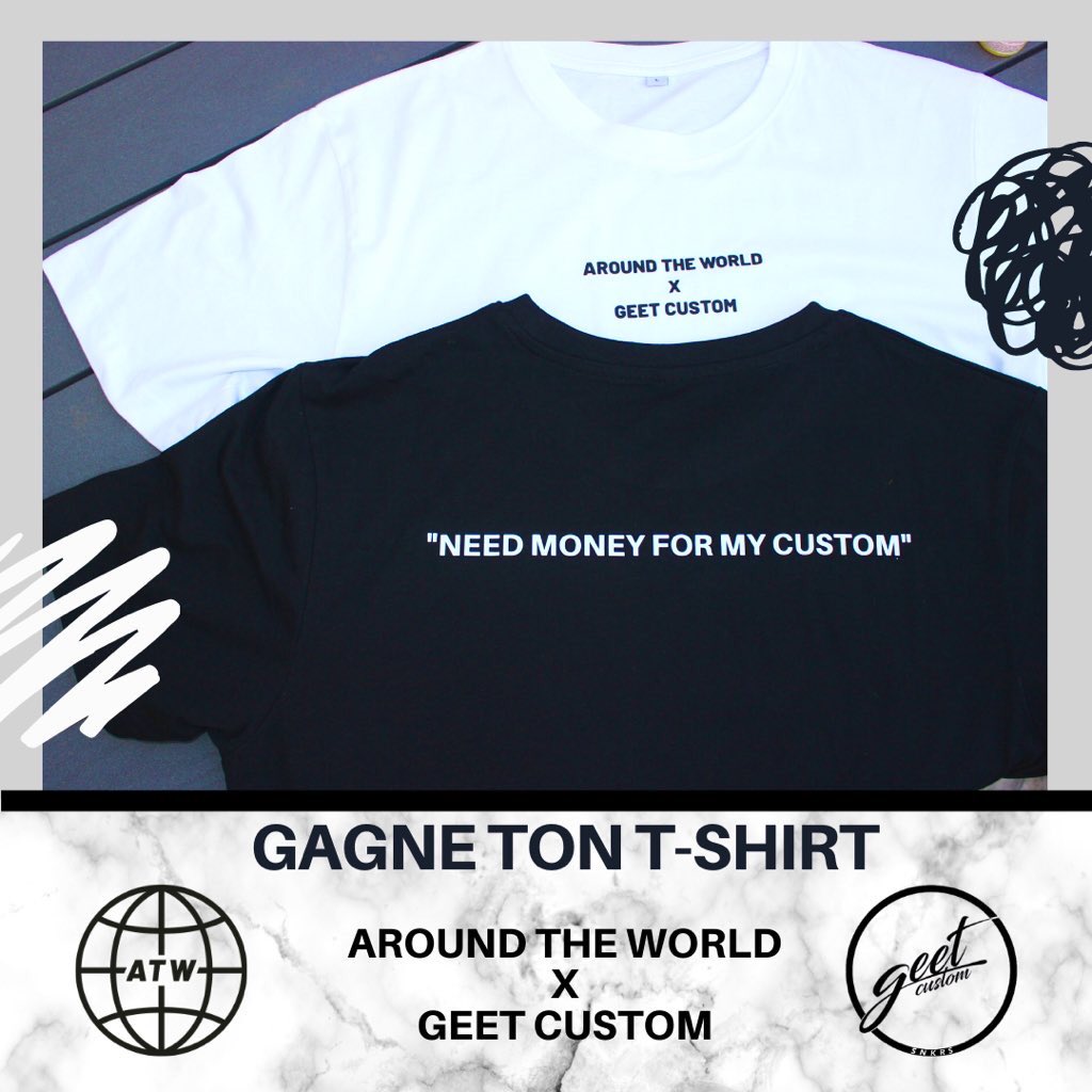 atw_france's tweet photo. 🚨 CONCOURS 🚨

Gagne le tee-shirts de ton choix 🔥

Règlement :

⁃RT la publication 
⁃Suivre les pages Geet Custom et ATW
⁃Identifie 2 potes en commentaire + la couleur et la taille souhaitée 

3 vainqueurs donc 3 fois plus de chance de gagner 😜 https://t.co/V6qwAKN5a6