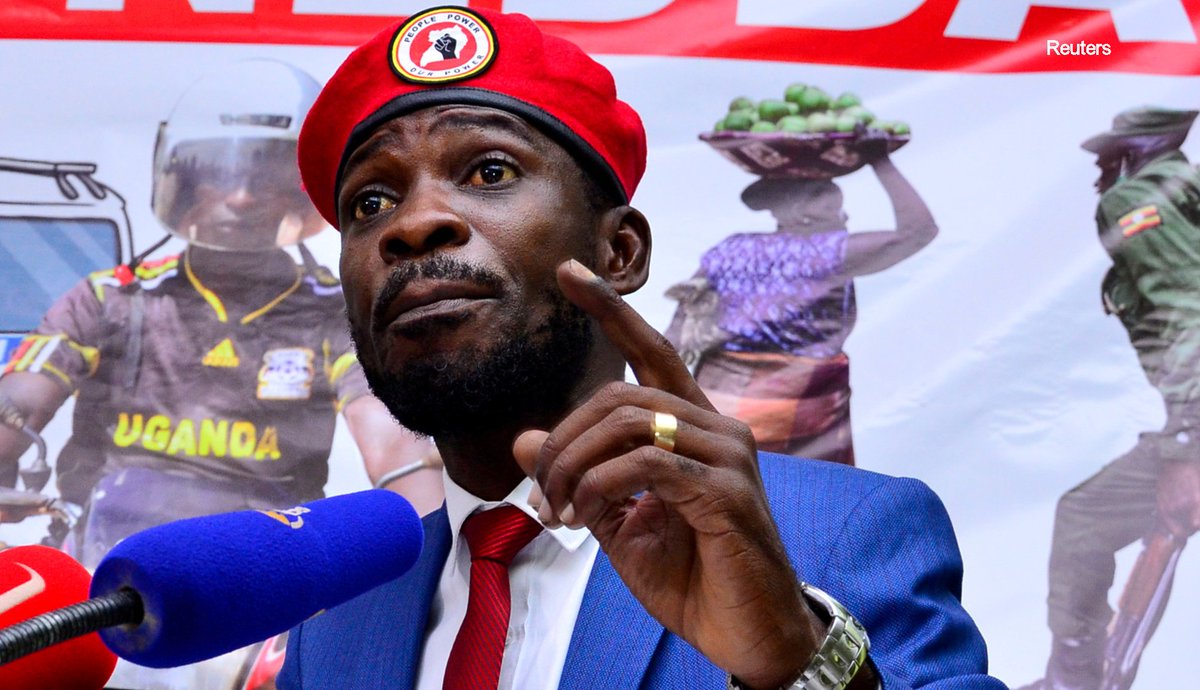 BBCAfrica's tweet photo. Ugandan opposition presidential candidate, Robert Kyagulanyi, popularly known as Bobi Wine, has been arrested while on the campaign trail

Hear more on that story and other news in the #AfricaTodayPodcast 🎧 👉🏾 https://t.co/vpPcRswetN https://t.co/DqQCcjNxEh