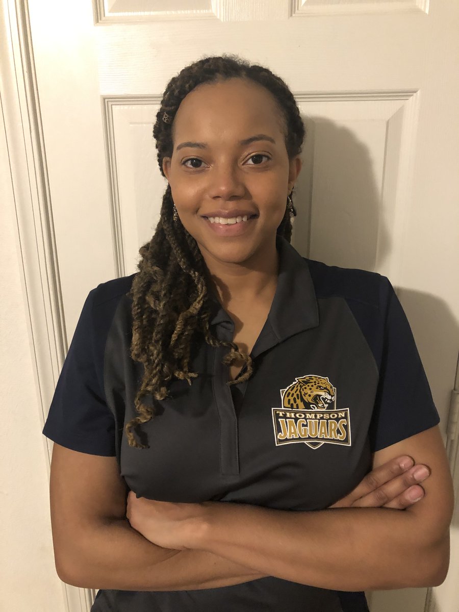 Hi Jags, please welcome our newest member of the RTMS Faculty, the wonderful Mrs. Bonner.  Mrs. Bonner is a native of VA and recently earned her degree from ODU. Her hobbies included spending time with family, reading, and playing Fortnite! #ThompsonJags