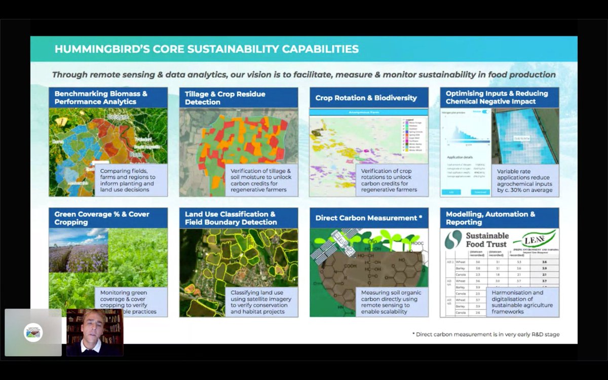Thank you to Will Wells @TechHummingbird who gave an enlightening talk in our #AgriTech Digital Insights webinar tonight.
"If the UK follows other markets there will be monetary rewards if you have a biodiverse rotation." https://t.co/nMhBJmG0Ut