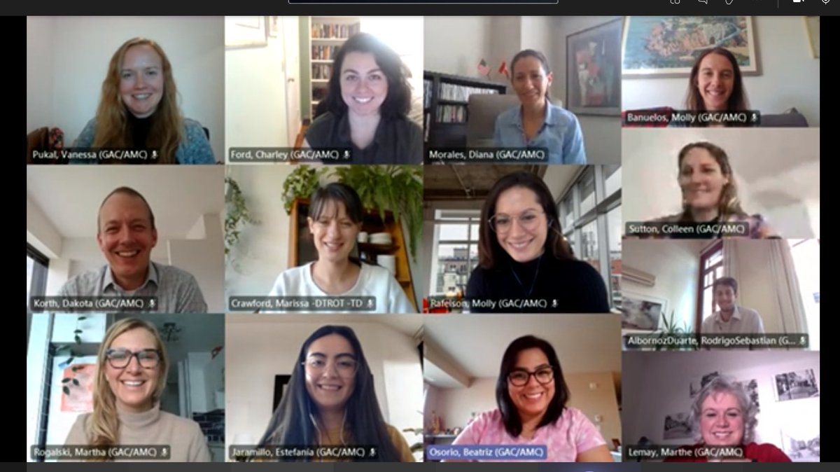 MsCharleyFord's tweet photo. Just completed a fantastic 3 day Virtual Core Training Program for the Trade Commissioner Service! We had a full house - 12 officers from Canada, the US and South America. Can't wait to apply what I learned to my work. #tcs #globalaffairs #internationaltrade #governmentofcanada https://t.co/4bdRU5kkar