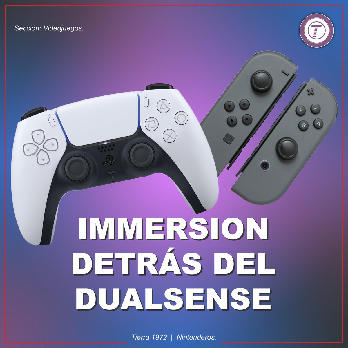 Tierra1972's tweet photo. #Tierra1972 🟣
La compañía detrás de la vibración HD para los Joy-Con de la #NintendoSwitch, Immersion, es la misma que realizó la retroalimentación háptica para el DualSense de #PlayStation5 

¿Qué opinan de ello?
#PS5 #PlayHasNoLimts https://t.co/Eake8LOf58