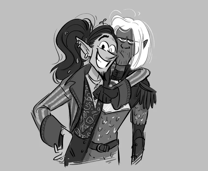 having a rough time recently, but loon and virgil bring me comfort
#dndart 