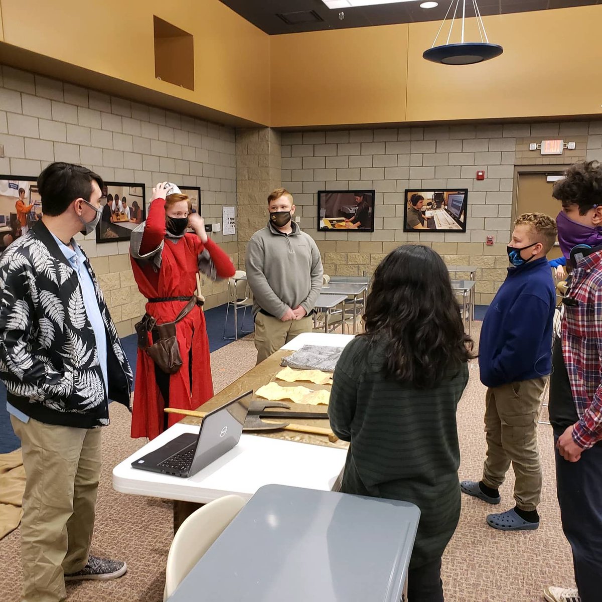 Students in Mrs. Holmes and Mr. Jones' Global Perspectives class held a Renaissance Fair as part of their World History project. #PBL