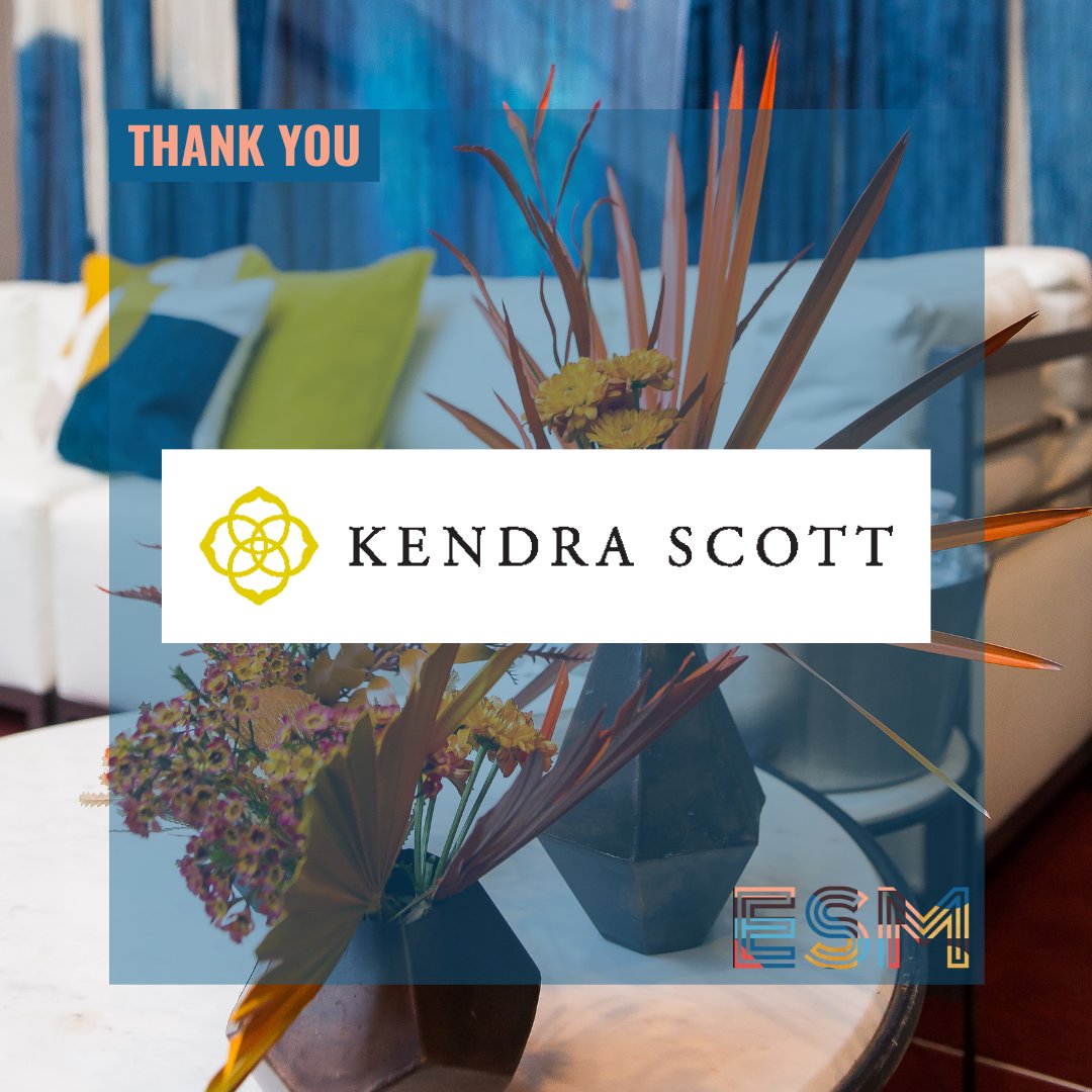 ESMSummit's tweet photo. Thank you to @KendraScott for generously supporting the nonprofit community and the #ESMSummit! https://t.co/F4ocup3c3I https://t.co/wipqB1VyIS