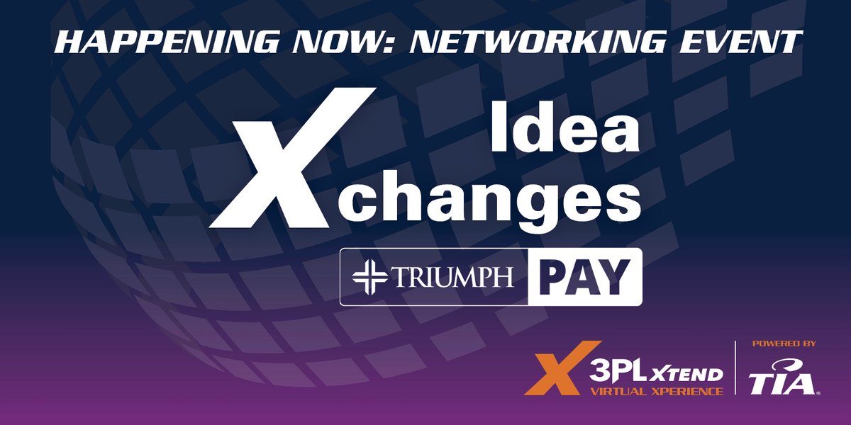 tianetdotorg's tweet photo. Happening Now: 3PLXTEND #IdeaXchange Networking Sessions Presented by @TriumphPay https://t.co/5xE9WuweaZ