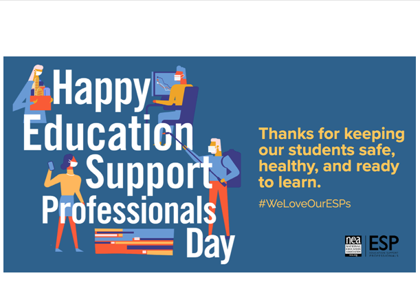 Thank you school support employees (secretaries, classroom aides, cafeteria and maintenance workers, bus drivers and all the others that support education and students)-you provide invaluable services and are essential partners in the education process for children!#patriotpride