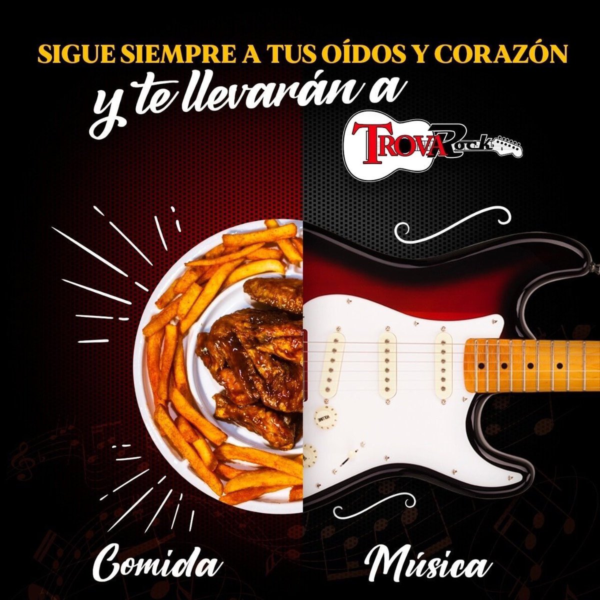trovarockxela's tweet photo. 👨🏻‍🎤🍔La música y comida se unen para crear una experiencia única😎🤩

👨🏻‍🎤🎸TrovaRock Bar 
Música en vivo👨🏻‍🎤🎸
🍻Bebidas
🚗Parqueo

😎📍Un gran ambiente 14 Av. “A” 1-49 zona 1 Quetzaltenango (Una cuadra abajo del teatro municipal)📍😎 https://t.co/MUey42qkkx