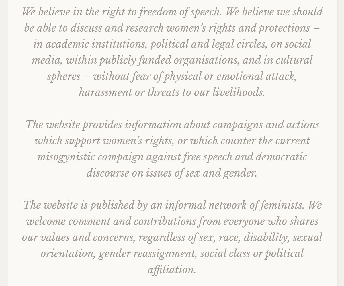 A little self promotion here. "Women Speak Scotland" is a website created by a group of passionate feminists.  #WomenWontWheest https://womenspeakscotland.com/&nbsp;