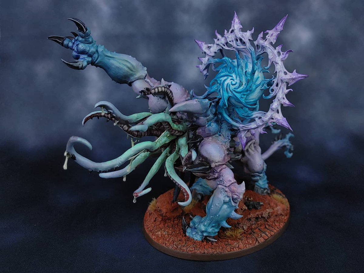 NOVACharity's tweet image. Miniac and his subscribers have painted life into 4 amazing armies for the 2020 Fall Raffles. Shown here is a Mutalith from the Thousand Sons army, painted by the NOCF Artist Consortiums own @brushforhire ! The drawing will be on December 4, 2020. 
novaopenfoundation.org