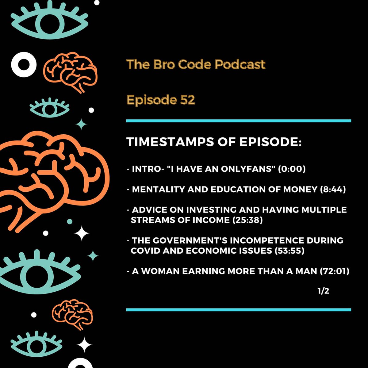 BroCodePodcast_'s tweet photo. π¨π¨π¨π¨ NEW EPISODE!!!πΈπΆπ·π³
Episode 052 - SEVEN STREAMS OF INCOME OUT NOW!
Feat. Special Guest: Aysha Amira
Spotify: https://t.co/ba0zBmMQsx
Soundcloud:
https://t.co/6vfWJgc9a6
#BroCodePodcast https://t.co/p4YYIkdiGi