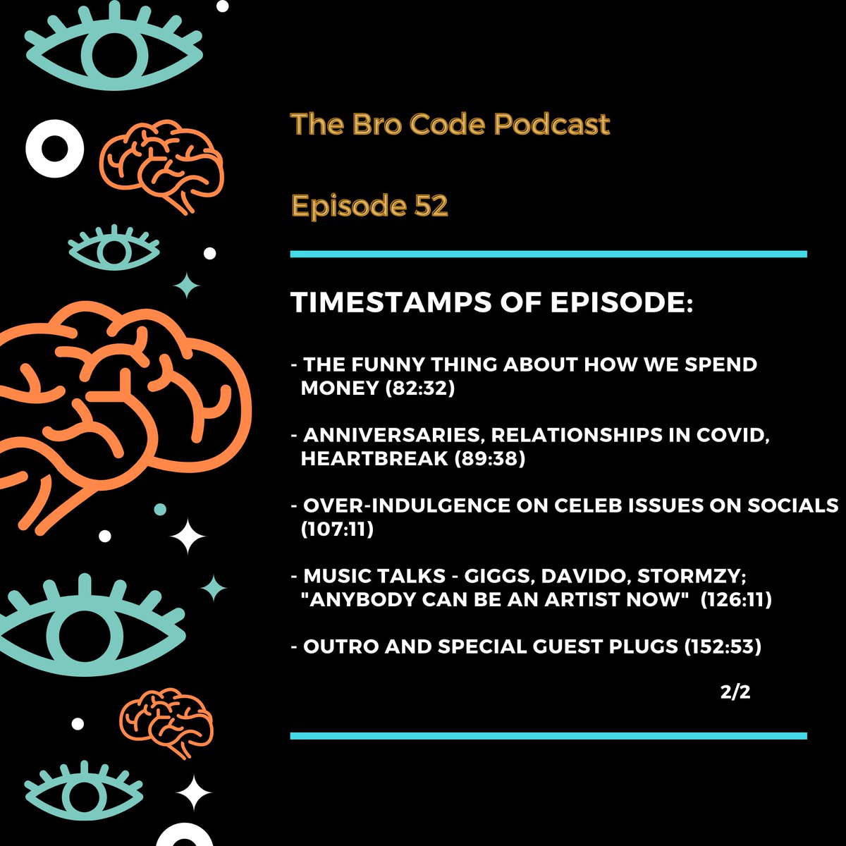 BroCodePodcast_'s tweet photo. π¨π¨π¨π¨ NEW EPISODE!!!πΈπΆπ·π³
Episode 052 - SEVEN STREAMS OF INCOME OUT NOW!
Feat. Special Guest: Aysha Amira
Spotify: https://t.co/ba0zBmMQsx
Soundcloud:
https://t.co/6vfWJgc9a6
#BroCodePodcast https://t.co/p4YYIkdiGi