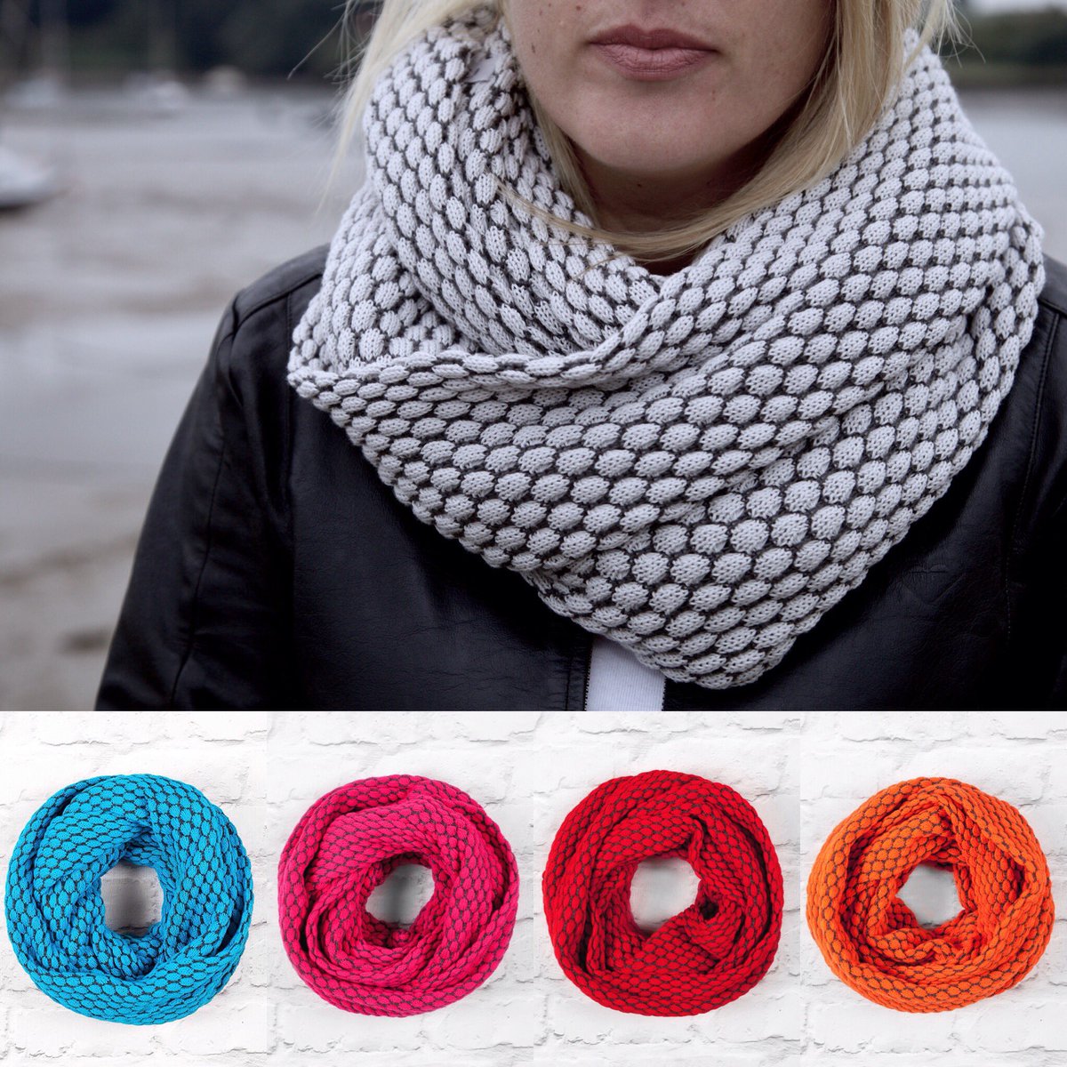 MillieMooKnit's tweet photo. Bright and beautiful supersoft textured Cotton Infinity scarves available in 2 sizes, they make great #Christmasgifts #powerhour #shopsmall #shopindie #supportsmallbusiness 

https://t.co/pgsZUhTKXR https://t.co/dzCCv1jhon