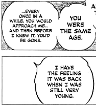 ??? Yasuho says Tooru would approach her every once in a while when she young, and conveniently take something...and he responds with "like I said, memories." What sort of memory altering stuff is going on? And what happened to those two rocks he gave her anyway? #jojolion102 