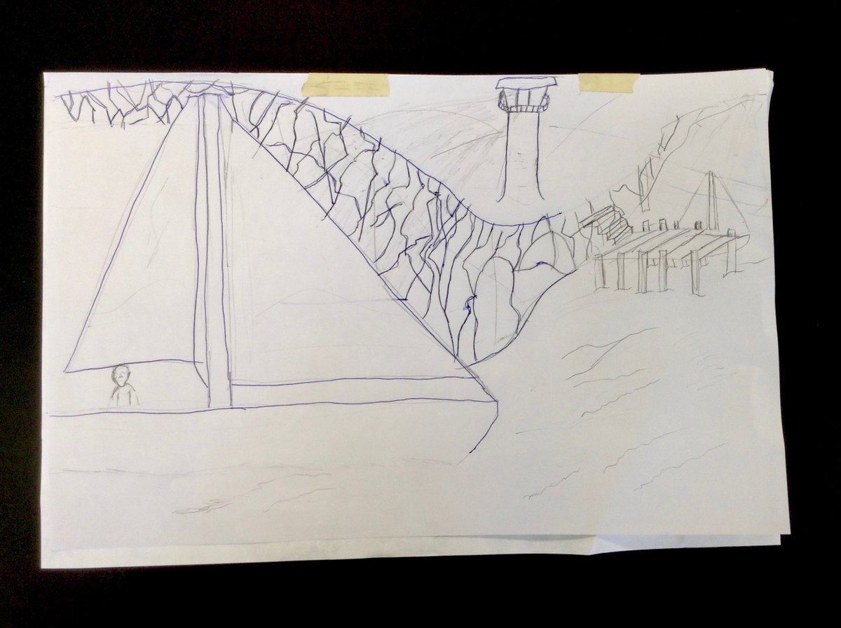 Ms_C_Dickson's tweet photo. Gr5 Art: Students created an image of Atlantic Canada, with a special eye on composition, &amp; will paint this image in the style of Can. folk artist, Maud Lewis. We have begun to transfer the line drawing to the painting surface using transfer paper! #EdgemontStrong @EdgemontCBE https://t.co/1ydQIZP0SJ