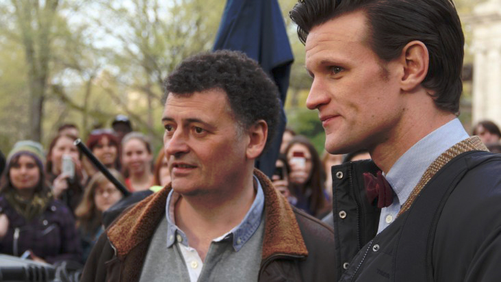 A very happy birthday to Steven Moffat!!! here some pictures of him with Matt Smith!!  