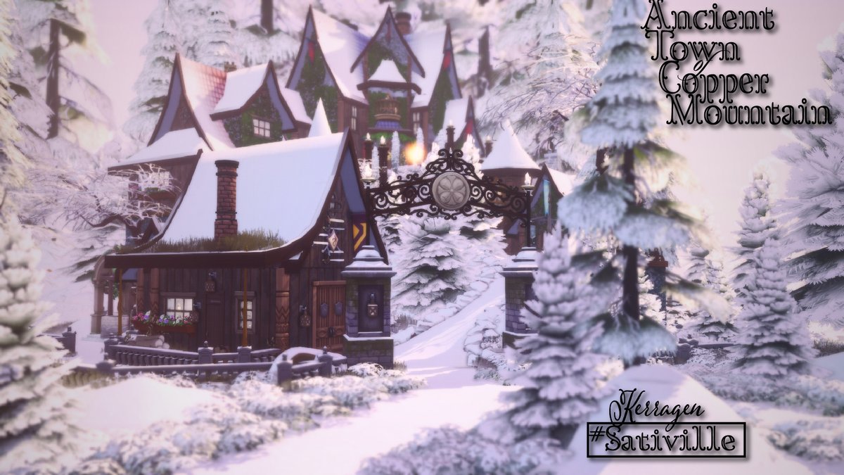 SirSilverthorne's tweet photo. Old Town of Copper Mountain 🏔️⛷️✨
This is my first build I'm super excited! Here is my cinematic tour! Video - https://t.co/HJr8LWY9wc
#sativille @SatiSimBuilds - Thank you for all the inspiration and challenge I had a lot of fun!
#showusyourbuilds #sims4 #snowescape https://t.co/JBRpnv8VWA