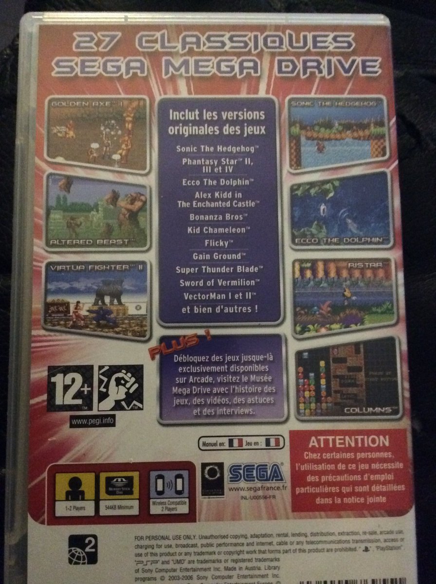 1Jour1JeuRetro's tweet photo. @CroustiTheFish @Nemchaud @Segata_Sega @kyenprod Oh, mais ... je l’ai sur PSP 😂
Je savais même pas qu’il y était dessus Comix Zone 😐
Bon ... je vais mettre ma PSP en charge !

#SegaMegaDriveCollection https://t.co/xzAHtcSrVe
