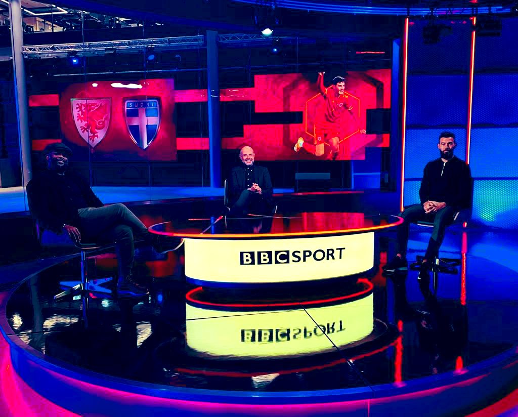 Jason Mohammad (@jasonmohammad) on Twitter photo Over 100 caps in the <a href="/BBCMOTD/">Match of the Day</a> Wales studio tonight.
Great to have <a href="/joe16led/">Joe Ledley</a> & Nathan Blake on the show tonight.
Highlights of Wales v Finland 11:10pm <a href="/BBCOne/">BBC One</a> <a href="/BBCWales/">BBC Wales 🏴</a>.
#WALFIN #bbcfootball Over 100 caps in the <a href="/BBCMOTD/">Match of the Day</a> Wales studio tonight.
Great to have <a href="/joe16led/">Joe Ledley</a> & Nathan Blake on the show tonight.
Highlights of Wales v Finland 11:10pm <a href="/BBCOne/">BBC One</a> <a href="/BBCWales/">BBC Wales 🏴</a>.
#WALFIN #bbcfootball