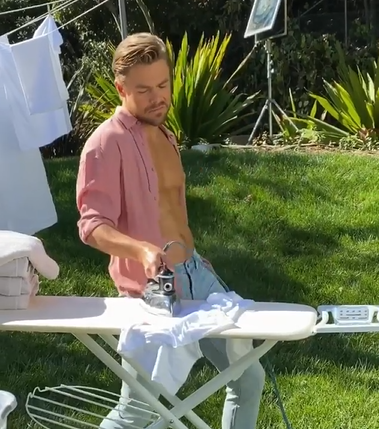 LinzeyReed's tweet photo. Wow!  @DerekHough does laundry too!  @HayleyErbert must like the help around the house.  #ATruePartnership
@People #SexiestManAlive  #PutHimOnTheCover https://t.co/xxuBnoz7BQ